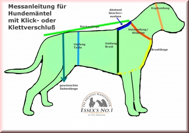 Softshellmantel mit Klick- oder Klettverschluß