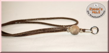 Preview: Pfeifenband aus geprägtem Nappaleder