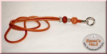 Pfeifenband aus gesäumtem Nappaleder