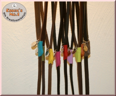 Preview: Retrieverleine aus Fettleder, 8 mm