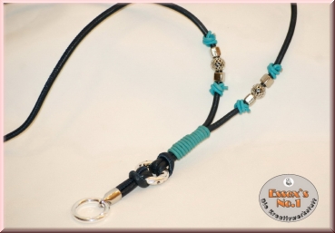 Pfeifenband aus gesäumtem Nappaleder