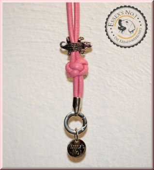 Pfeifenband aus gesäumtem Nappaleder