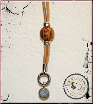 Pfeifenband aus gesäumtem Nappaleder