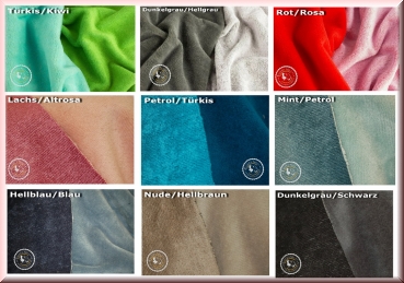 Kuschelbademantel mit Reißverschluß (Seiten)