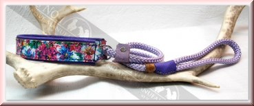 Preview: Lederhalsung "Print unterfüttert" mit Tauwerkleine (8mm)