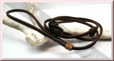 Retrieverleine aus Fettleder, 8 mm