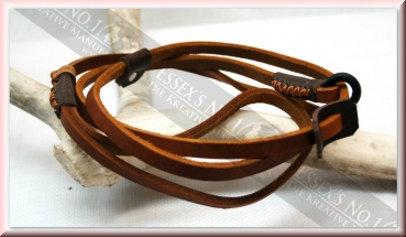 Retrieverleine aus Fettleder, 8 mm