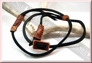 Retrieverleine aus Fettleder, 8 mm