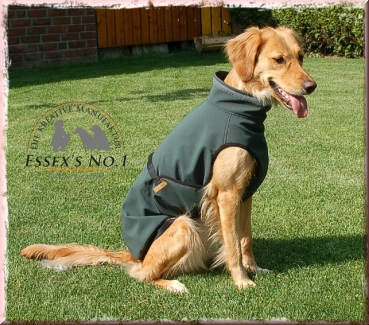 Softshellmantel mit Klick- oder Klettverschluß