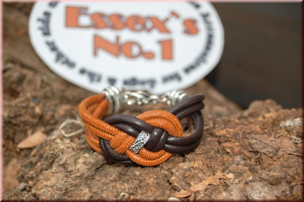 Armband aus gesäumtem Nappaleder