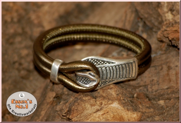Lederarmband Kobra
