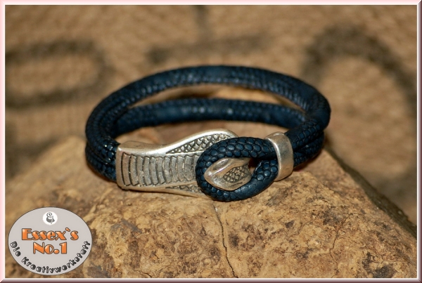 Lederarmband Kobra