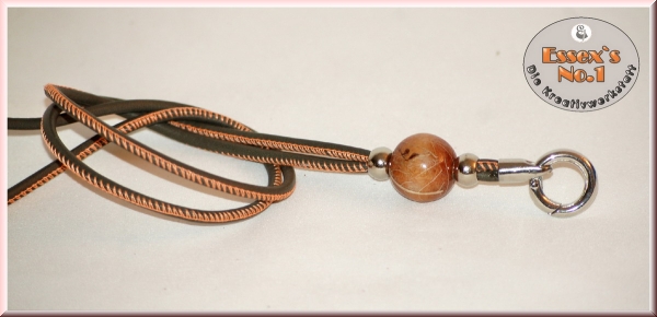 Pfeifenband aus gesäumtem Nappaleder