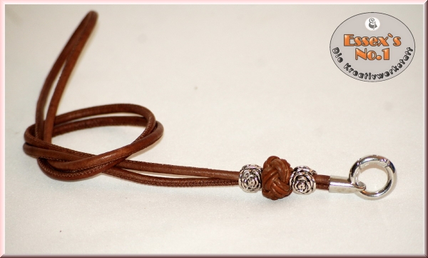 Pfeifenband aus gesäumtem Nappaleder