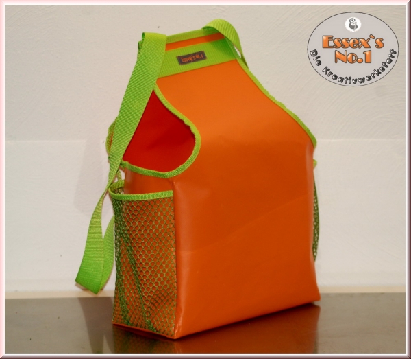 Dummyrucksack mit Seitentaschen aus Netz