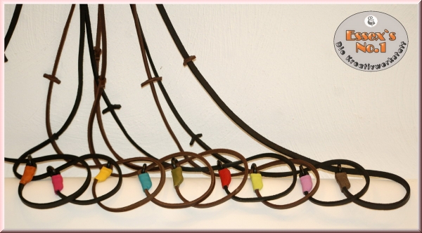 Retrieverleine aus Fettleder, 8 mm