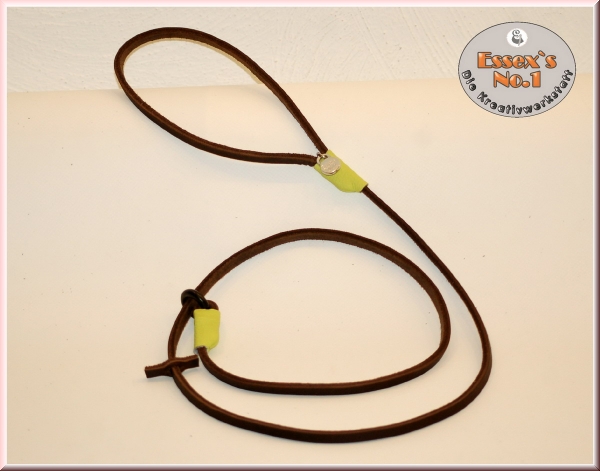 Retrieverleine aus Fettleder, 8 mm