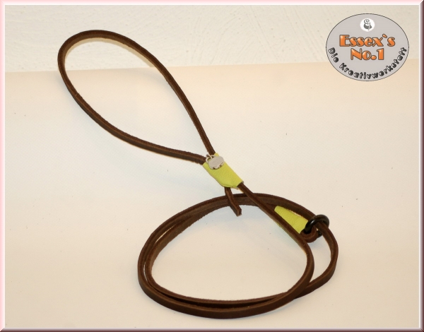 Retrieverleine aus Fettleder, 8 mm