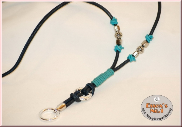 Pfeifenband aus gesäumtem Nappaleder