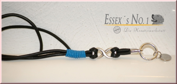 Pfeifenband aus gesäumtem Nappaleder