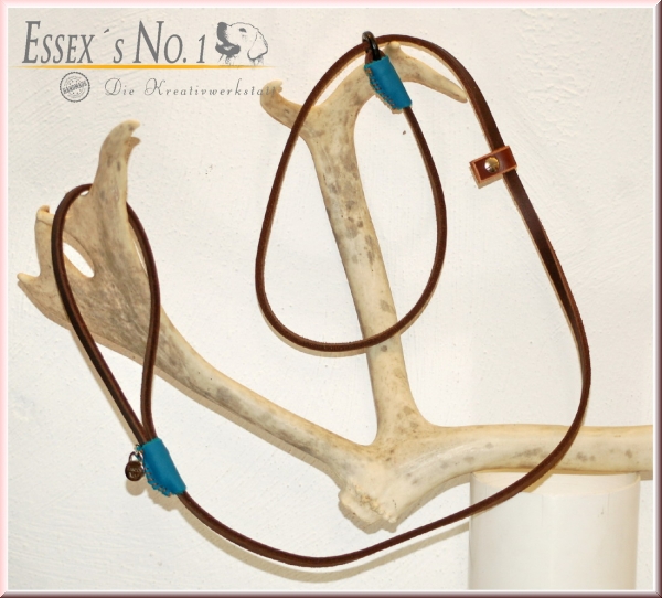 Retrieverleine aus Fettleder, 8 mm