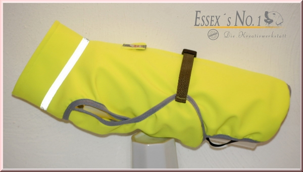 Softshellmantel mit Klick- oder Klettverschluß