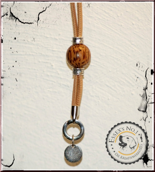 Pfeifenband aus gesäumtem Nappaleder