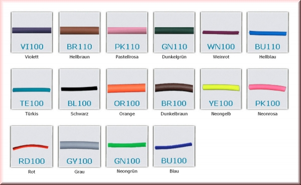 Schleppleine aus BioThane, rund 8 mm