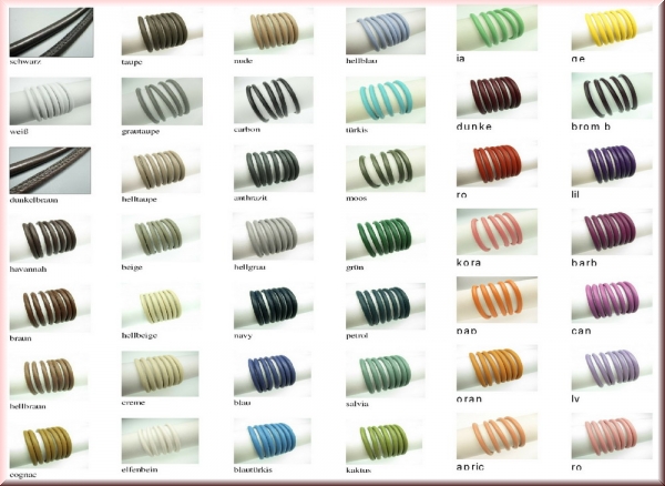 Armband aus gesäumtem Nappaleder