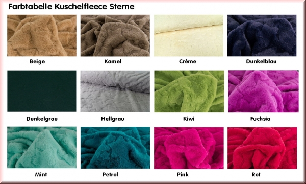 Plüschdecke "Sterne"