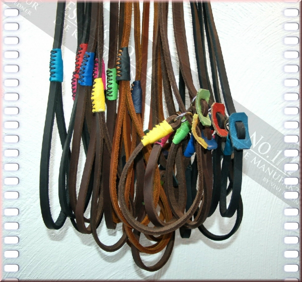 Retrieverleine aus Fettleder, 8 mm