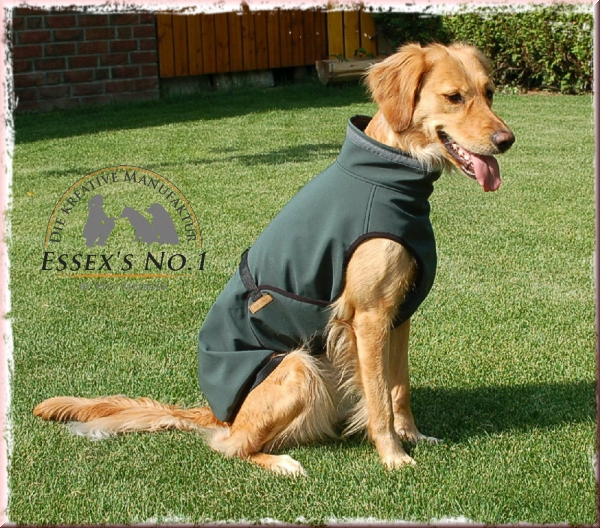 Softshellmantel mit Klick- oder Klettverschluß